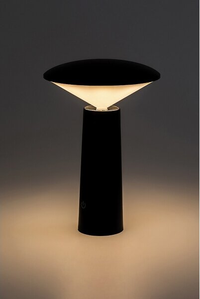 Rabalux 77147-LED Lampada da tavolo touch ricaricabile e dimmerabile POLPERRO LED/3W/3,7V 1200mAh nero
