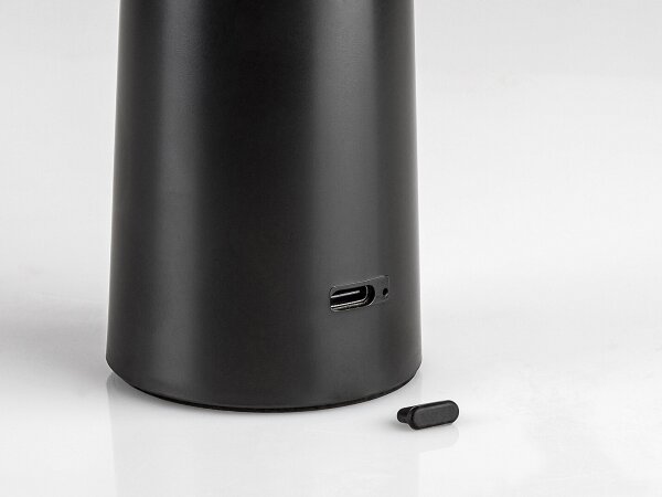 Rabalux 77147-LED Lampada da tavolo touch ricaricabile e dimmerabile POLPERRO LED/3W/3,7V 1200mAh nero