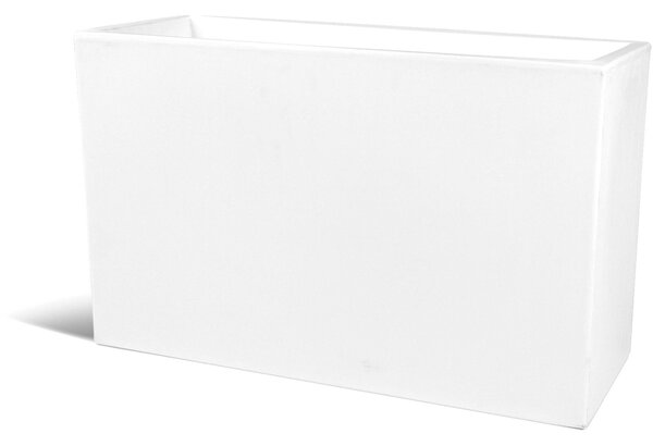 Fioriera rettangolare h50 cm porta vaso OASI Dimensione 80x30x h 50 cm per uso interno esterno peso 5 kg colore bianco