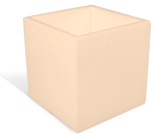 Fioriera, porta vaso h30 OASI Dimensione 30x30x h 30 cm per uso interno esterno peso 2 kg colore crema