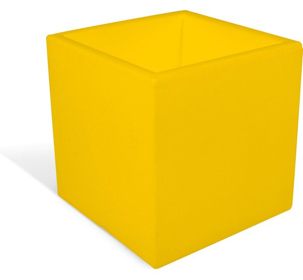 Fioriera, porta vaso h30 OASI Dimensione 30x30x h 30 cm per uso interno esterno peso 2 kg colore Giallo