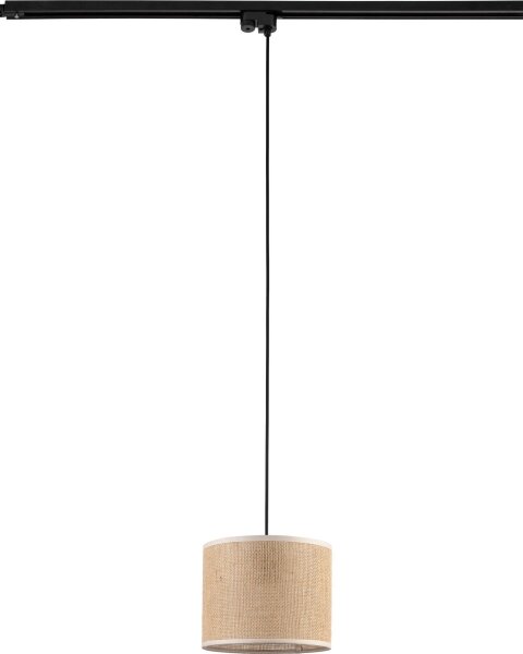 Lampadario su filo per sistema a binario TRACER 1xE27/15W/230V diametro 20 cm nero/marrone