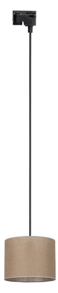 Lampadario su filo per sistema a binario TRACER 1xE27/15W/230V diametro 20 cm nero/marrone
