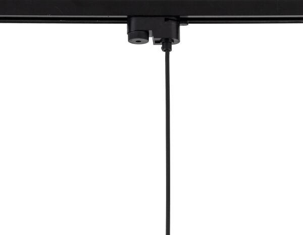 Lampadario su filo per sistema a binario TRACER 1xE27/15W/230V diametro 38 cm nero