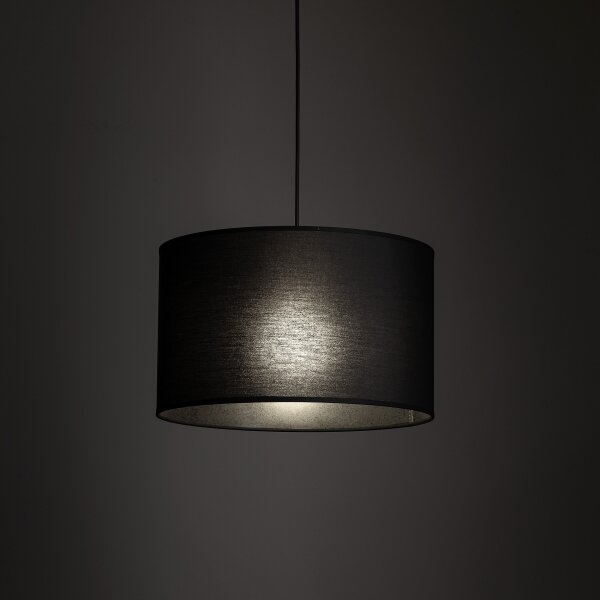 Lampadario su filo per sistema a binario TRACER 1xE27/15W/230V diametro 38 cm nero