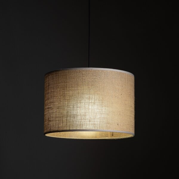 Lampadario a sospensione con filo Sistema ferroviario trifase TRACER 1xE27/15W/230V diametro 30 cm nero/marrone