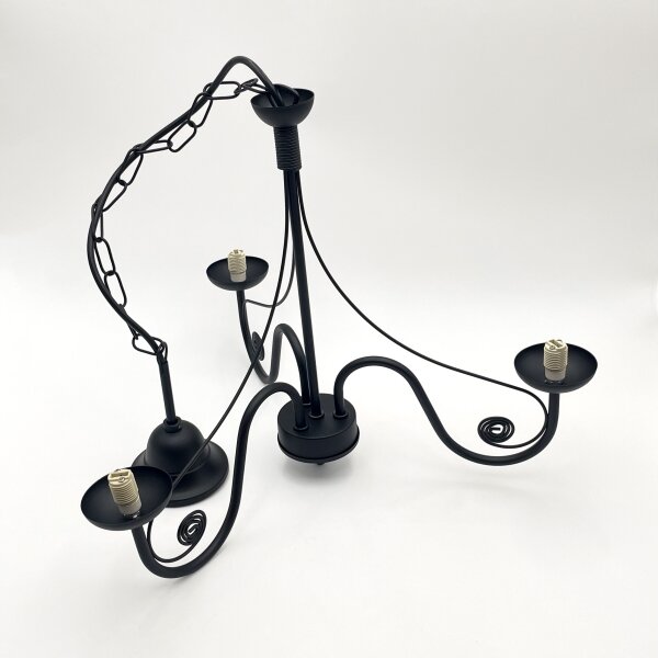 Brilagi - LED Lampadario a sospensione con catena COTTAGE 3xG9/40W/230V nero/bianco