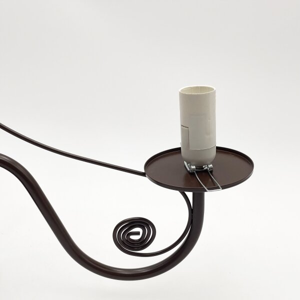 Brilagi - LED Lampadario a sospensione con catena COTTAGE 3xE14/40W/230V marrone/bianco