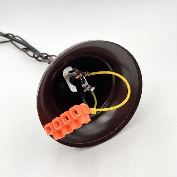 Brilagi - LED Lampadario a sospensione con catena COTTAGE 3xE14/40W/230V marrone/bianco