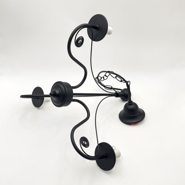 Brilagi - LED Lampadario a sospensione con catena COTTAGE 3xE14/40W/230V nero/marrone