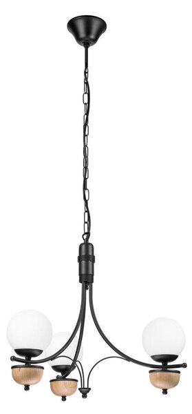 Brilagi - LED Lampadario a sospensione con catena COTTAGE 3xG9/40W/230V faggio/bianco