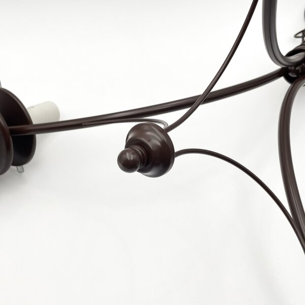 Brilagi - Lampadario LED a catena COTTAGE 3xE14/40W/230V faggio/marrone/bianco