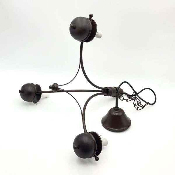 Brilagi - Lampadario LED a catena COTTAGE 3xE14/40W/230V faggio/marrone/bianco