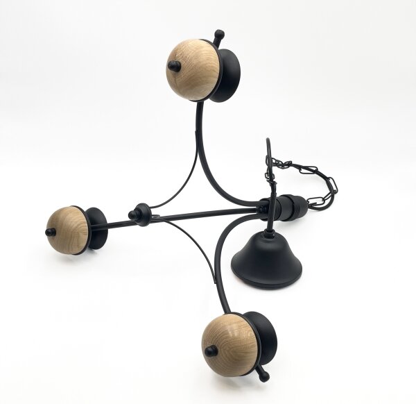 Brilagi - LED Lampadario a sospensione con catena COTTAGE 3xG9/40W/230V faggio/bianco