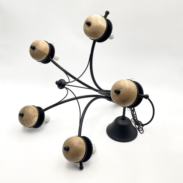 Brilagi - LED Lampadario a sospensione con catena COTTAGE 5xE14/40W/230V faggio/marrone