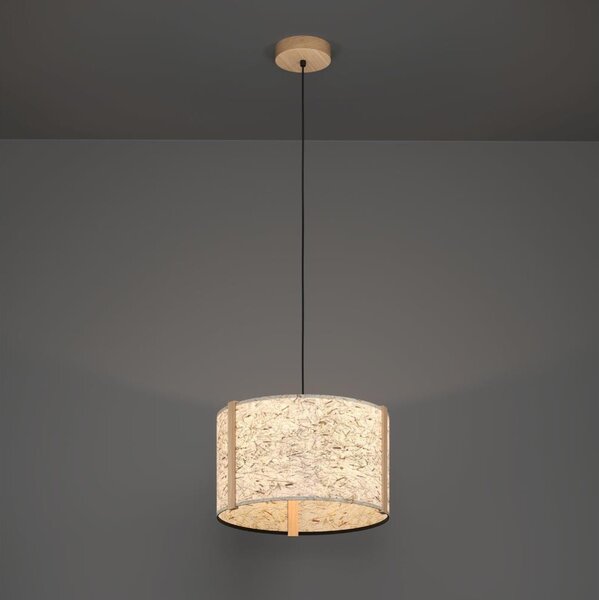 Eglo 390323 - Lampadario a sospensione con filo HONTONGAS 1xE27/25W/230V beige