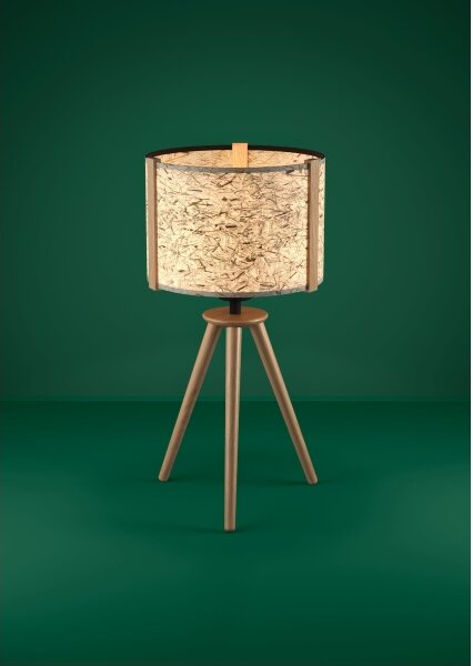 Eglo 390325 - Lampada da tavolo HONTONGAS 1xE27/25W/230V beige