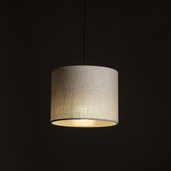 Lampadario a sospensione con filo Sistema ferroviario trifase TRACER 1xE27/15W/230V diametro 20 cm nero/grigio