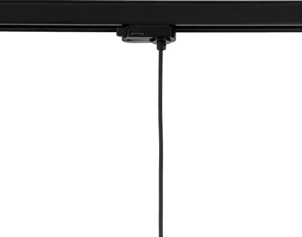 Lampadario a sospensione con filo Sistema ferroviario trifase TRACER 1xE27/15W/230V diametro 30 cm nero/marrone