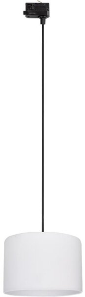 Lampadario a sospensione con filo Sistema ferroviario trifase TRACER 1xE27/15W/230V diametro 30 cm nero/bianco