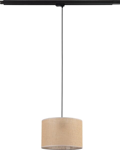 Lampadario a sospensione con filo Sistema ferroviario trifase TRACER 1xE27/15W/230V diametro 30 cm nero/marrone