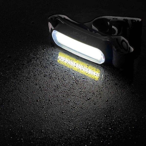 Lampada frontale ricaricabile LED dimmerabile 300 lm IPX4 1200 mAh 5V