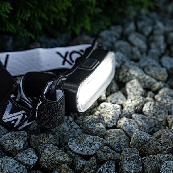 Lampada frontale ricaricabile LED dimmerabile 300 lm IPX4 1200 mAh 5V