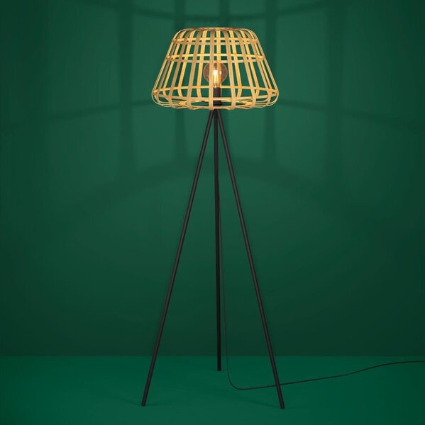 Eglo 390155 - Lampada con piedistallo MONTEZUELO 1xE27/40W/230V bambù