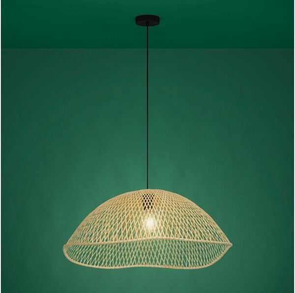 Eglo 390236 - Lampadario a sospensione con filo SAMBUCONA 1xE27/40W/230V diametro 72 cm bambù