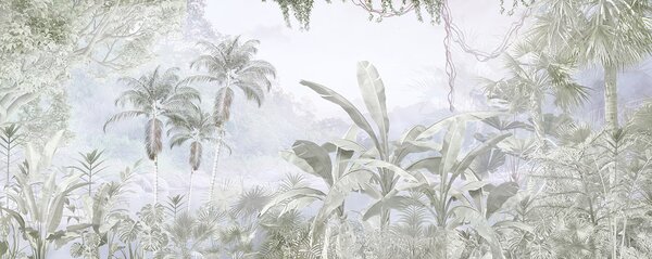 Carta da parati Un gruppo di palme, Carta da parati Foresta, Carta da parati popolare, u97644 - Tapeko.it
