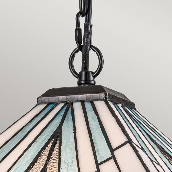 Elstead TF-ALDERLEY-P - Lampadario a catena Tiffany ALDERLEY 1xE27/60W/230V