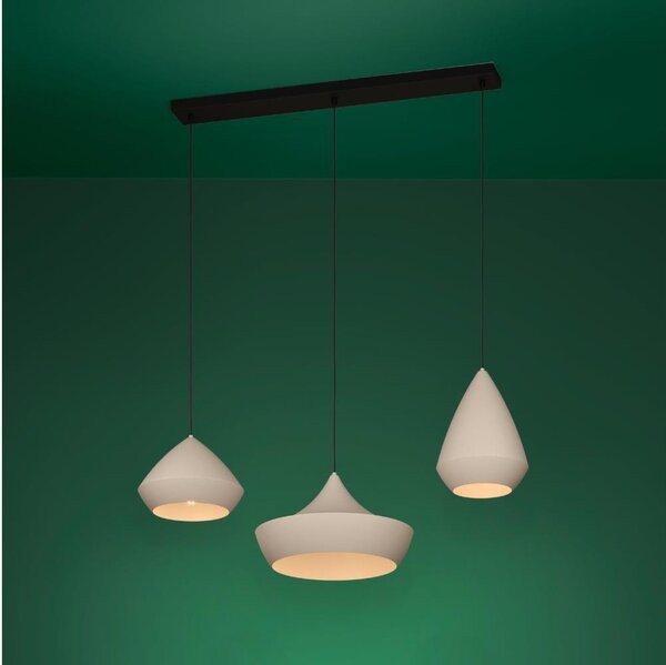 Eglo 390269 - Lampadario a sospensione con filo TORREMOLINOS 3xE27/28W/230V beige