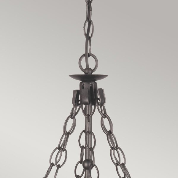 Elstead WR6-GRAPHITE - Lampadario a sospensione con catena WARWICK 6xE14/60W/230V