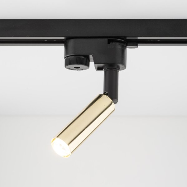 Faretto LED per sistema a binario LAGOS 1xG9/3W/230V oro/nero