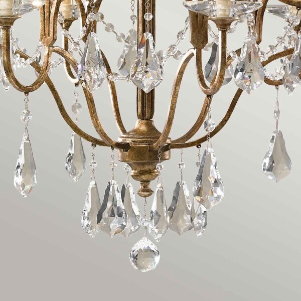 Feiss FE-VALENTINA6 - Lampadario a sospensione con catena VALENTINA 6xE14/60W/230V