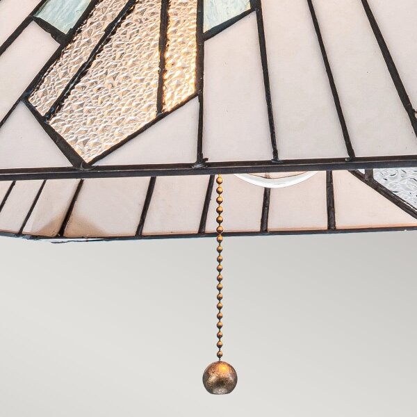 Elstead TF-ALDERLEY-P - Lampadario a catena Tiffany ALDERLEY 1xE27/60W/230V