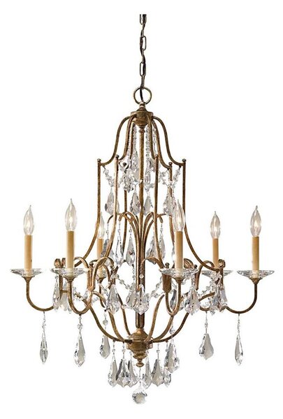 Feiss FE-VALENTINA6 - Lampadario a sospensione con catena VALENTINA 6xE14/60W/230V