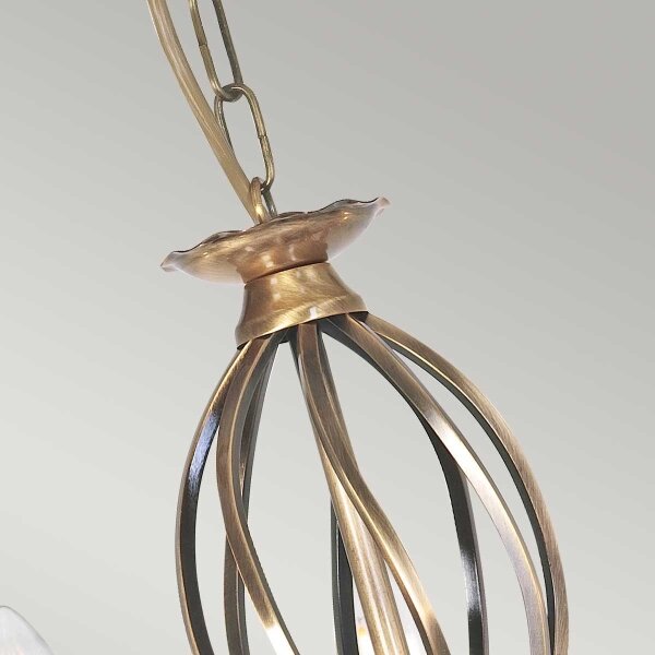 Elstead ART5-AGD-BRASS - Lampadario a sospensione con catena ARTISAN 5xE14/60W/230V