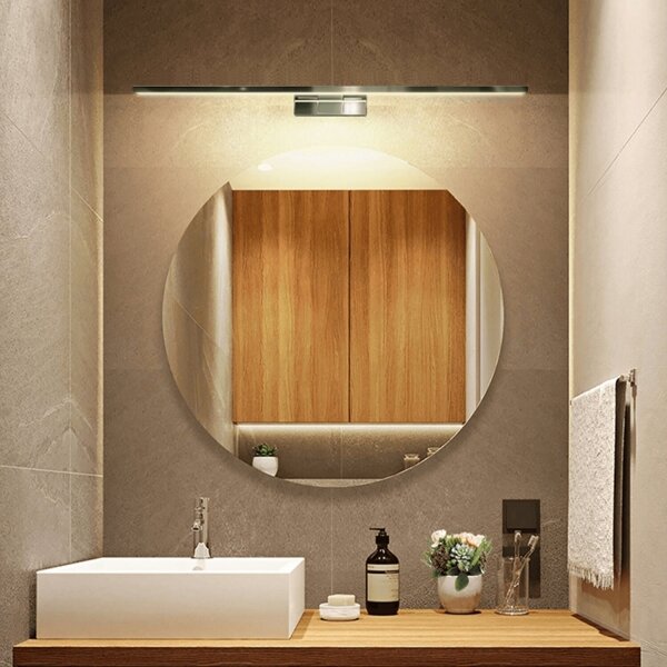 Aigostar - LED illuminazione bagno specchio 12W 230V 4000K 60cm IP44 alluminio