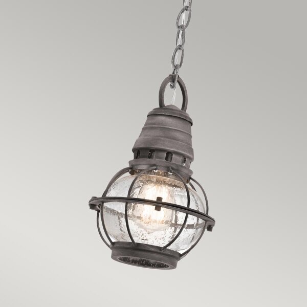 Kichler KL-BRIDGEPOINT8S - Lampadario da esterno BRIDGE POINT 1xE27/60W/230V IP44