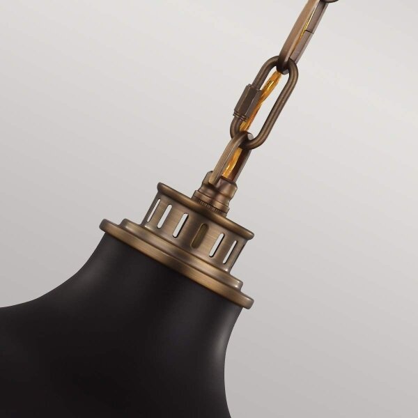 Feiss FE-CADENCE-2P-MB - Lampadario a sospensione con catena CADENCE 2xE27/75W/230V