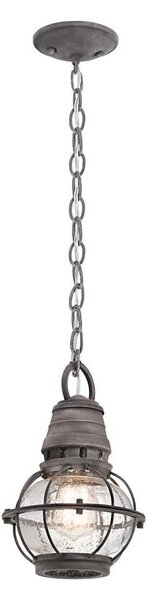 Kichler KL-BRIDGEPOINT8S - Lampadario da esterno BRIDGE POINT 1xE27/60W/230V IP44