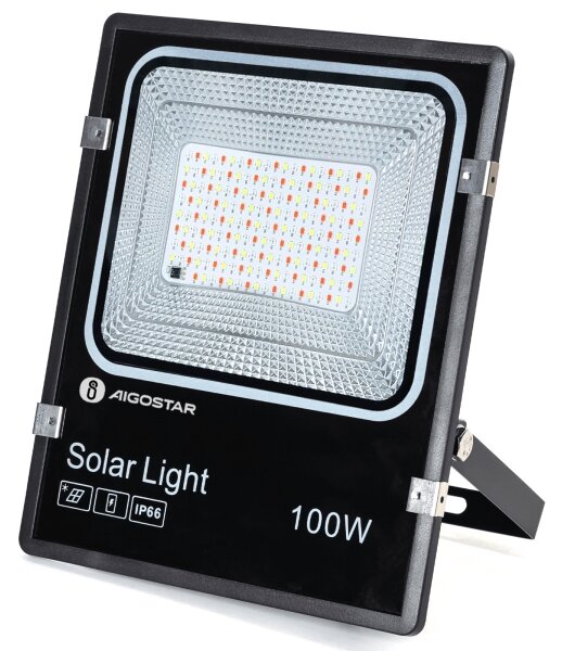 Aigostar - LED RGB Faro solare dimmerabile LED/100W/3,2V IP66 + +TC
