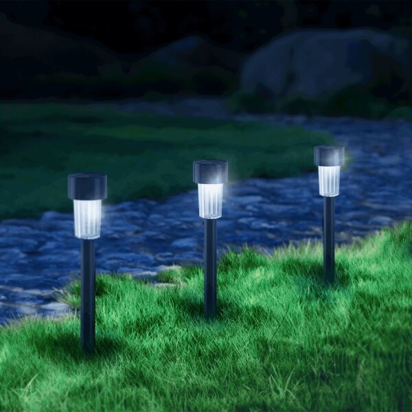 Aigostar - Lampada solare LED LED/0,006W/1,2V 40mAh 6500K IP44 29,5 cm