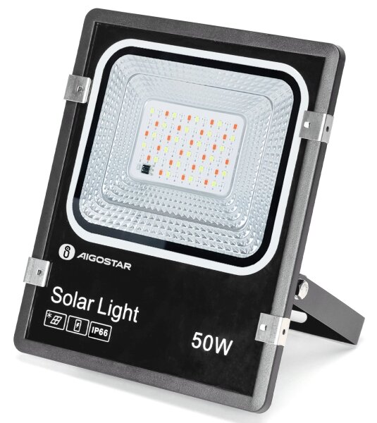 Aigostar - LED RGB Faro solare dimmerabile LED/50W/3,2V IP66 + +TC