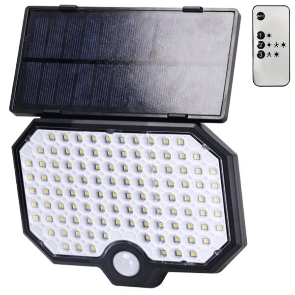 Aigostar - LED Luce solare con sensore di movimento LED/2,4W/3,7V IP65
