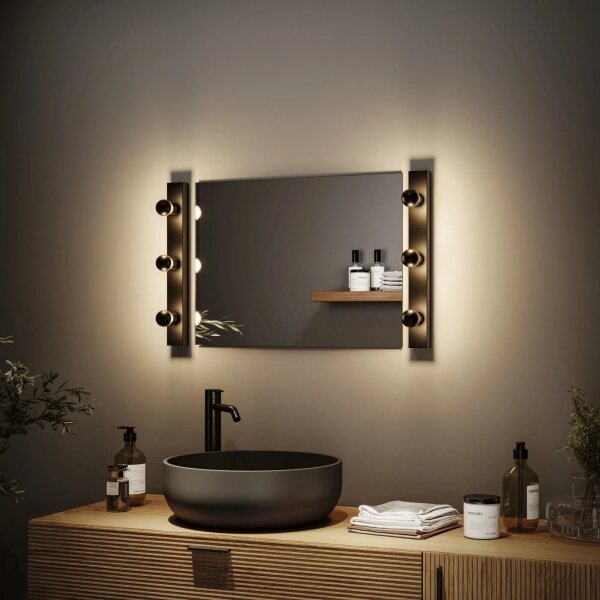 Paulmann 80097 - 3xE14/40W IP44 Lampada per specchio da bagno REGULA 230V nero