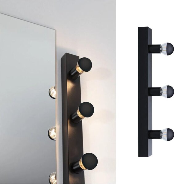 Paulmann 80097 - 3xE14/40W IP44 Lampada per specchio da bagno REGULA 230V nero