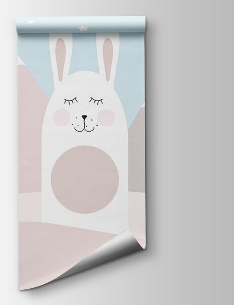 Carta da parati Un gruppo di animali in un paesaggio, Carta da parati per Bambini, Carta da parati popolare, u98135 - Tapeko.it