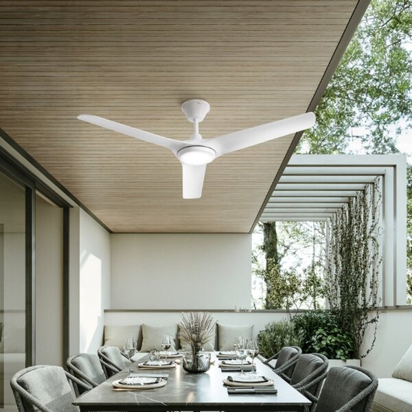 Ventilatore moderno perenz nova 7194 bct led ip66 metallo acrilico - Perenz